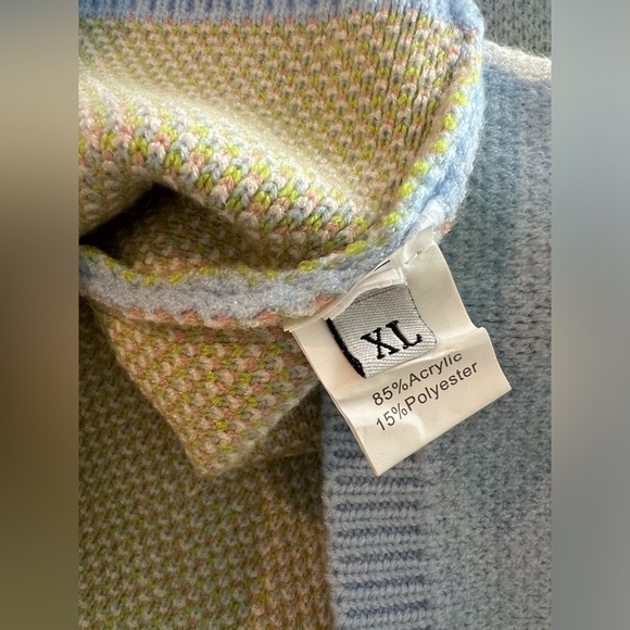 NWT Miss Sparkling Pale Blue Lightning Bolt Sweater Knit Skirt - Picture 4 of 7